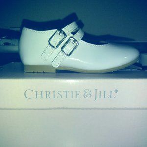 NIB toddler white patent leather dress shoe